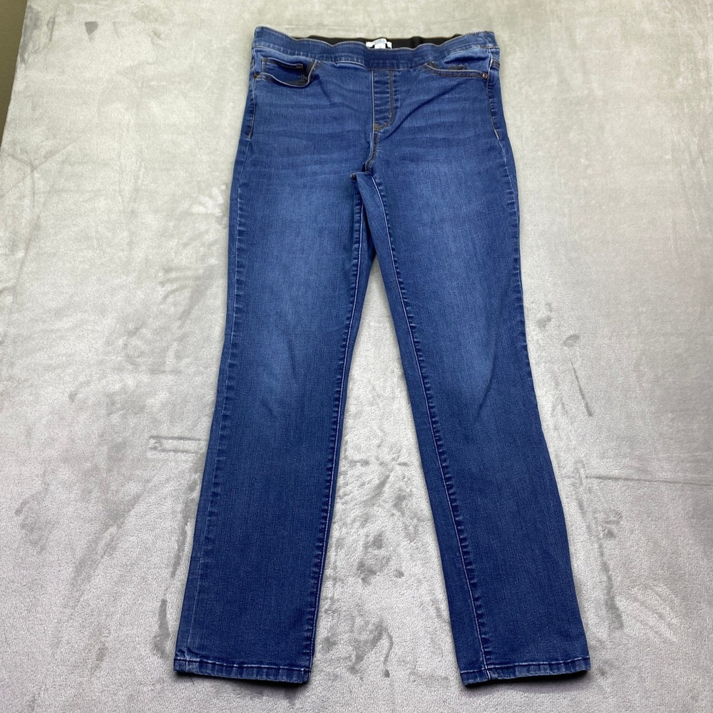 Croft & Barrow Womens Blue Pull On Jeggings High Rise Stretch Denim Size‎ 12